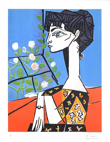 Femne Au Roses Picasso 1956