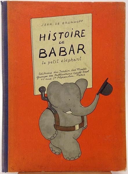 Histoire de Babar Jean Brunhoff 1931