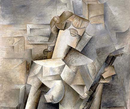 Pablo Picasso, 1910, Girl With A Mandolin