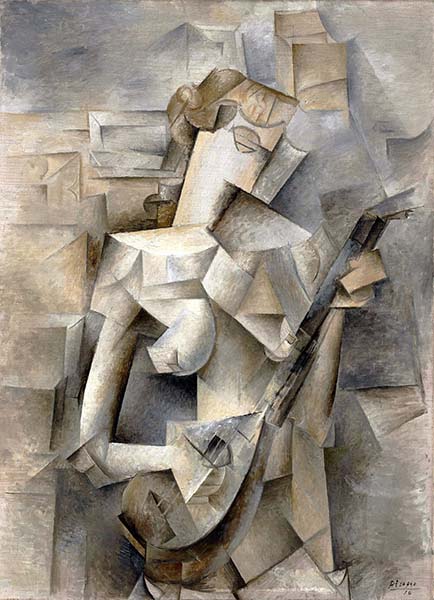 Pablo Picasso, 1910, Girl With A Mandolin