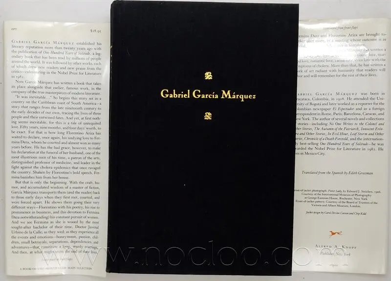 Love in the Time of Cholera - Gabriel Garcia Marquez 1988 | 1st Edition Love in the Time of Cholera - Gabriel Garcia Marquez 1988 | 1st Edition - Image 4