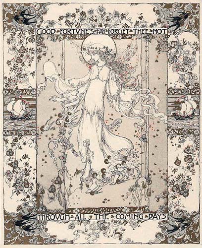 Jessie M. King - Illustrations from Studio Magazine vol 26, No 113, 1902 Good Fortune - Jessie M King