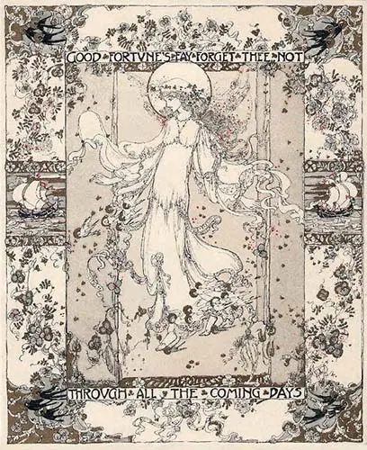 Jessie M. King - Illustrations from Studio Magazine vol 26, No 113, 1902 Good Fortune - Jessie M King