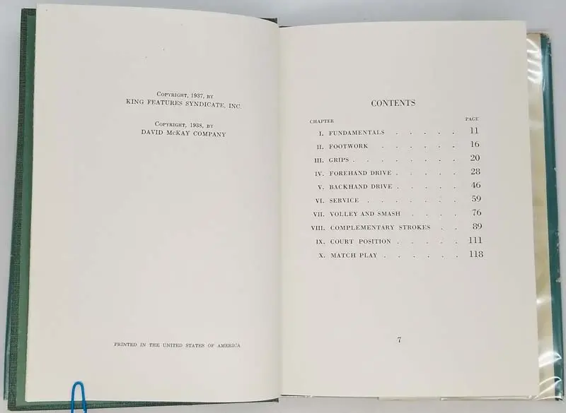 How To Play Better Tennis - Vines, Ellsworth 1938