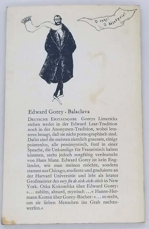 Balaclava - Edward Gorey 1972