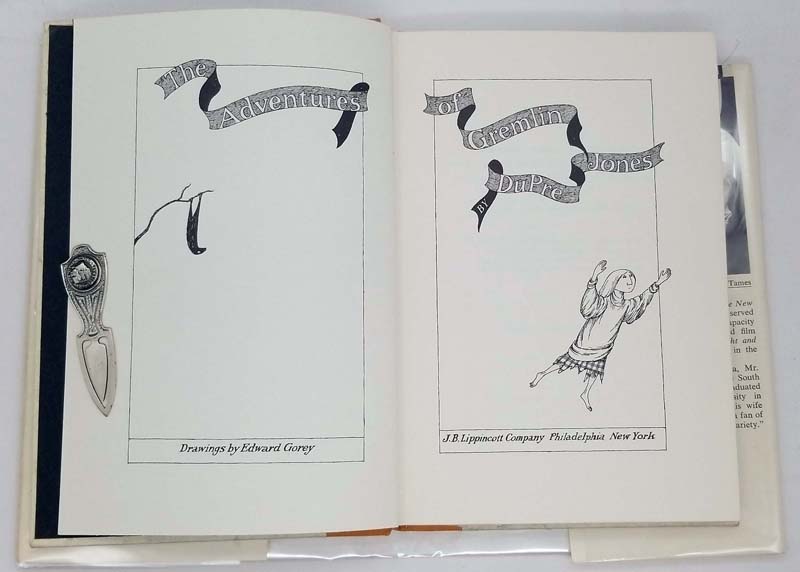 The Adventures of Gremlin. Drawings by Edward Gorey 1966.