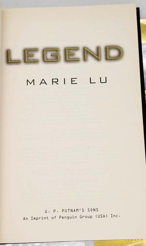Legend - Marie Lu 2011