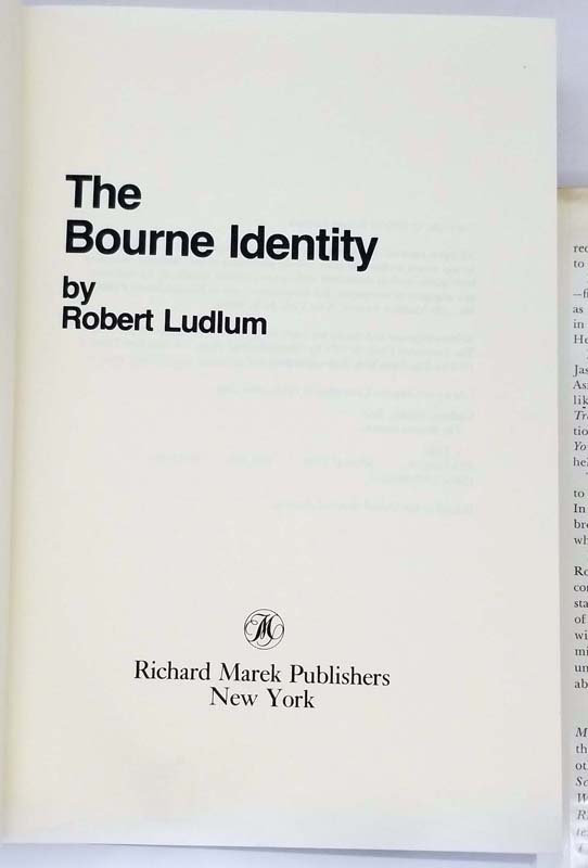 The Bourne Identity - Robert Ludlum 1980