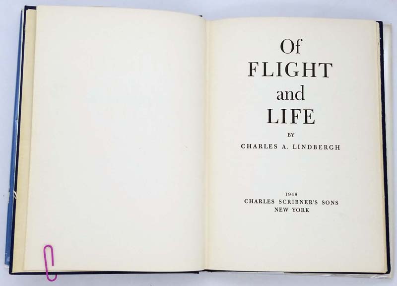 Of Flight and Life - Charles A. Lindbergh 1948