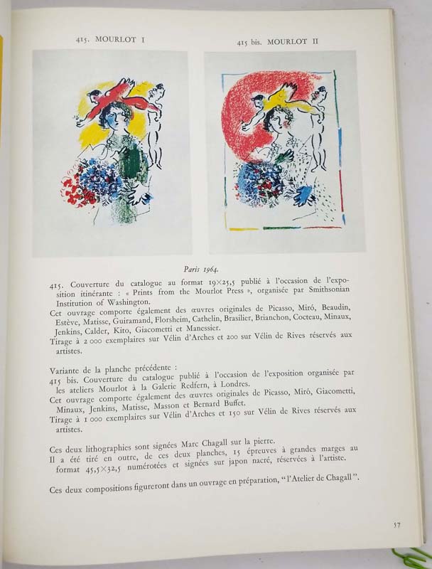 Chagall Lithographe III (1962-1968) - Charles Sorlier 1969