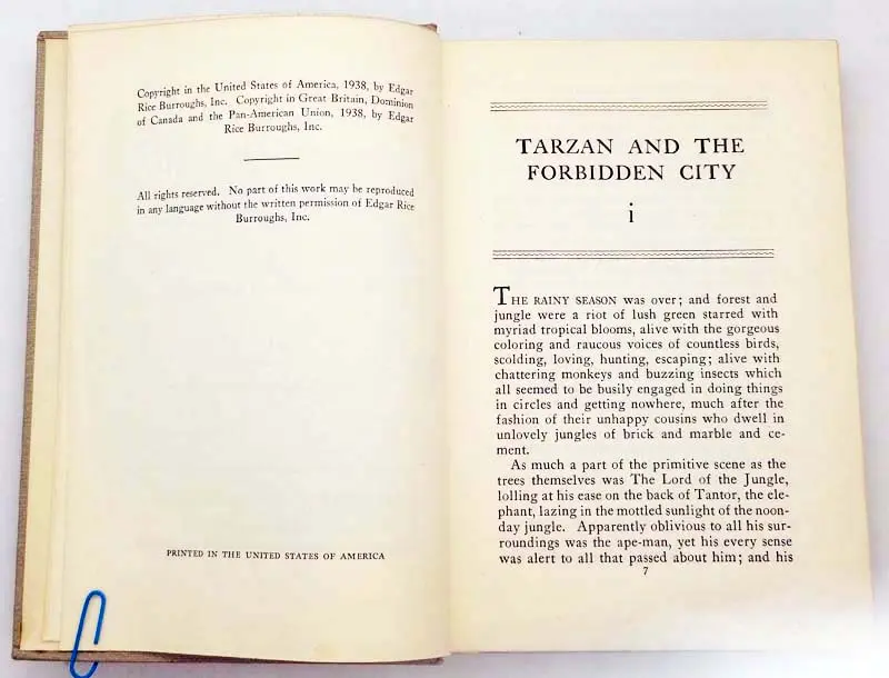 Tarzan and the Forbidden City - Edgar Rice Burroughs 1938