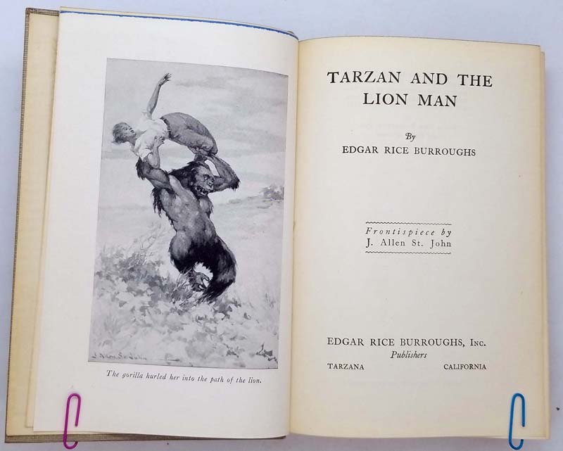 Tarzan and the Lion Man – Edgar Rice Burroughs 1934