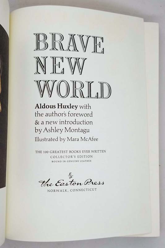 Brave New World - Aldous Huxley (Easton Press)