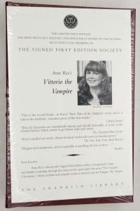 Vittorio the Vampire - Anne Rice SIGNED 1999