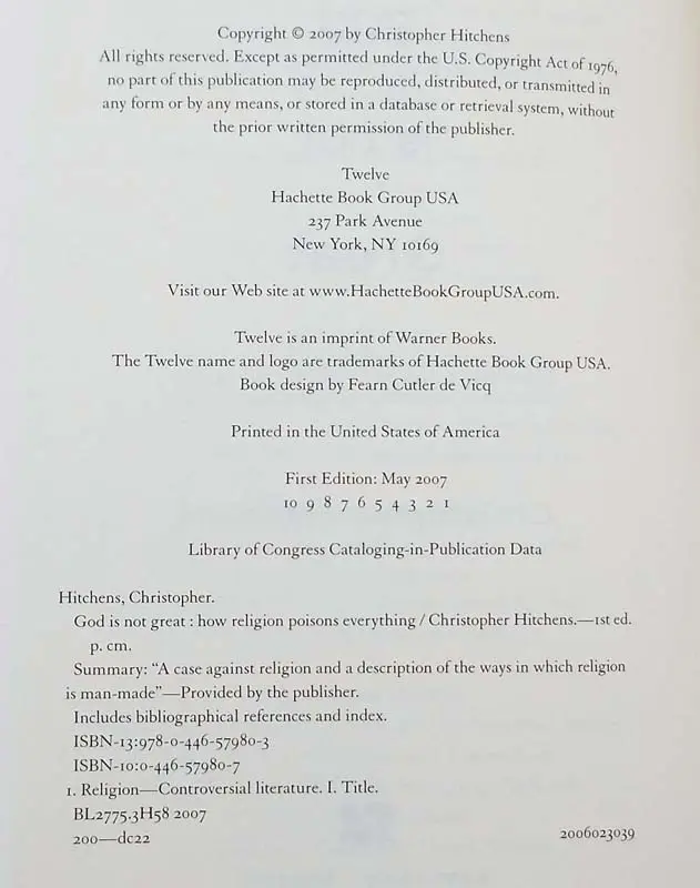 God Is Not Great: How Religion Poisons Everything - Christopher Hitchens 2004