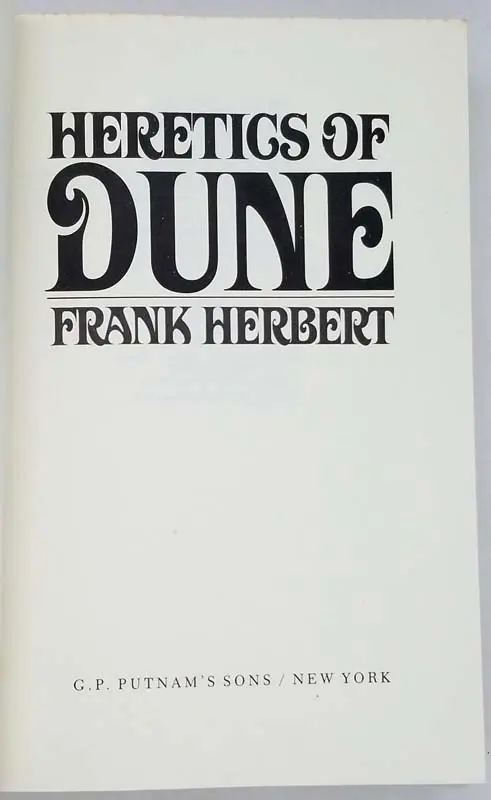 Heretics of Dune - Frank Herbert 1984 | 1st Edition - Image 5