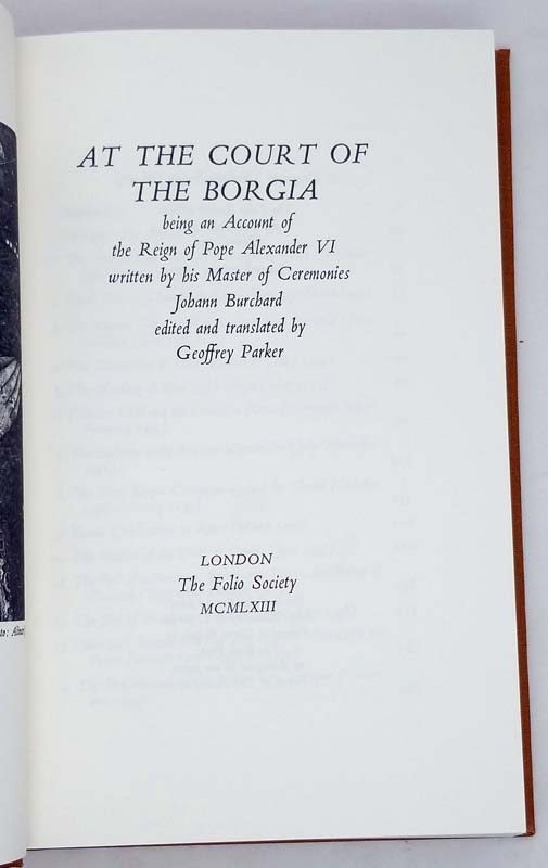 At the Court of the Borgia - Geoffrey Parker 1997
