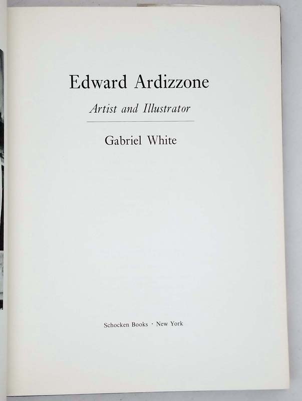 Edward Ardizzone Artist & Illustrator - Gabriel White 1979