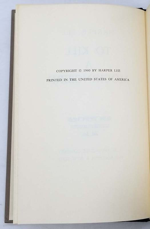 To Kill a Mockingbird - Harper Lee - 1960 1st BCE | Rare First Edition ...