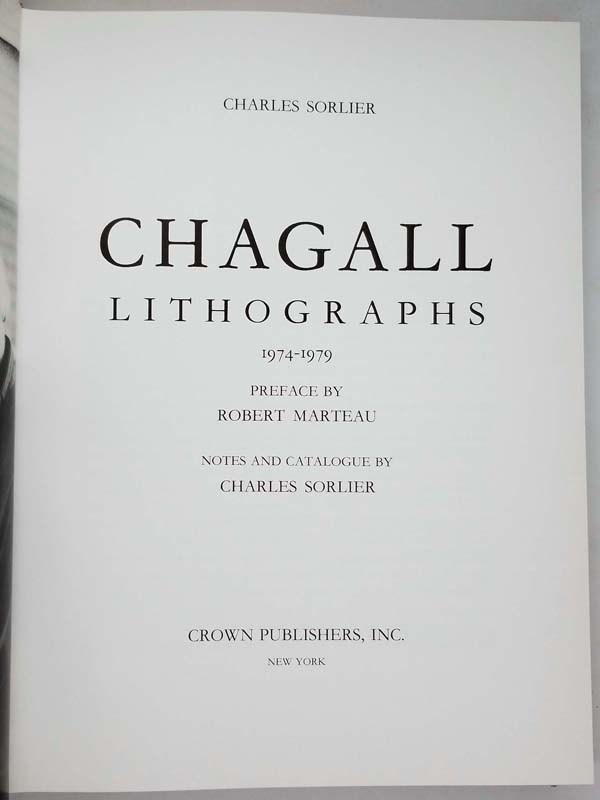 Marc Chagall Lithographs V (1974-1979) - Charles Sorlier