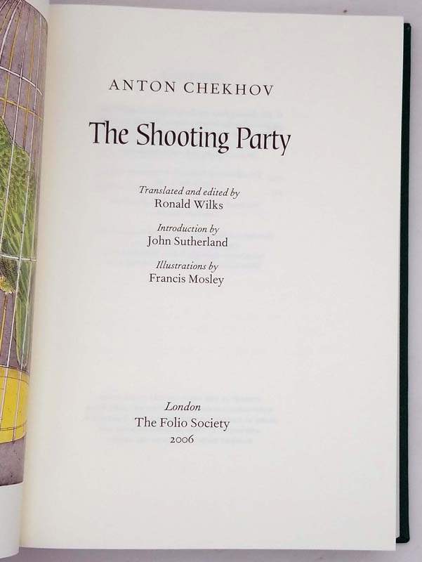 The Shooting Party - Anton Chekov 2006 | Folio Society
