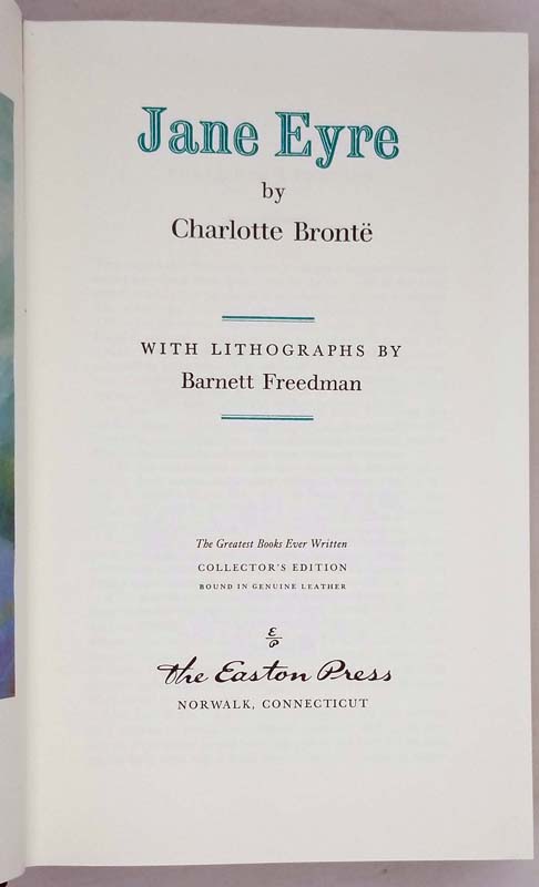 Jane Eyre - Charlotte Bronte | Easton Press