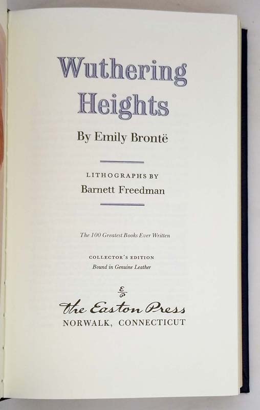 Wuthering Heights - Emily Bronte | Easton Press
