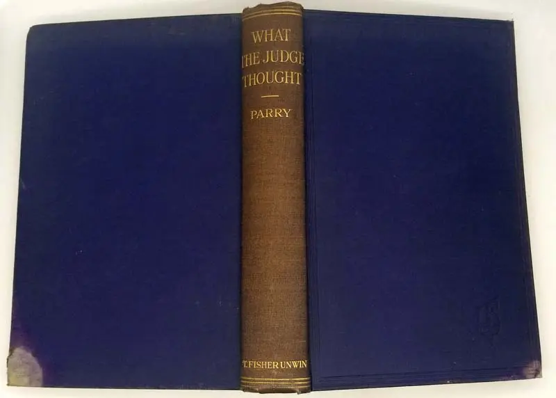 What The Judge Thought - Edward Abbott Parry 1923