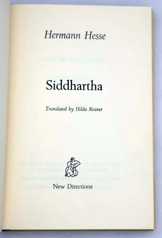Siddhartha - Herman Hesse 1951| 1st Edition