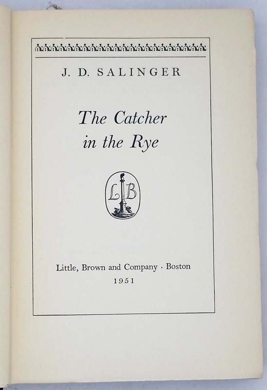 The Catcher in the Rye - J. D. Salinger 1951 BOMC