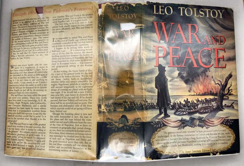 War & Peace - Leo Tolstoy 1942 | Inner Sanctum Edition