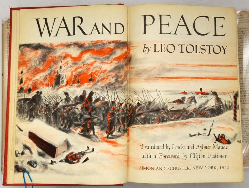 War & Peace - Leo Tolstoy 1942 | Inner Sanctum Edition