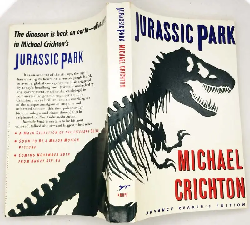 Jurassic Park - Michael Crichton ARC Uncorrected Proof 1990