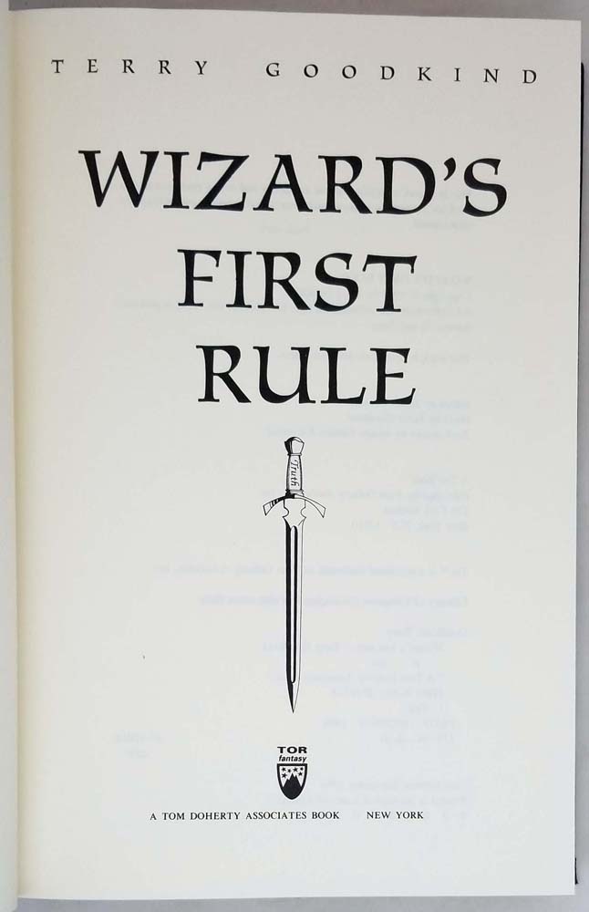 Wizard's First Rule - Terry Goodkind 1994 | 1st Edition