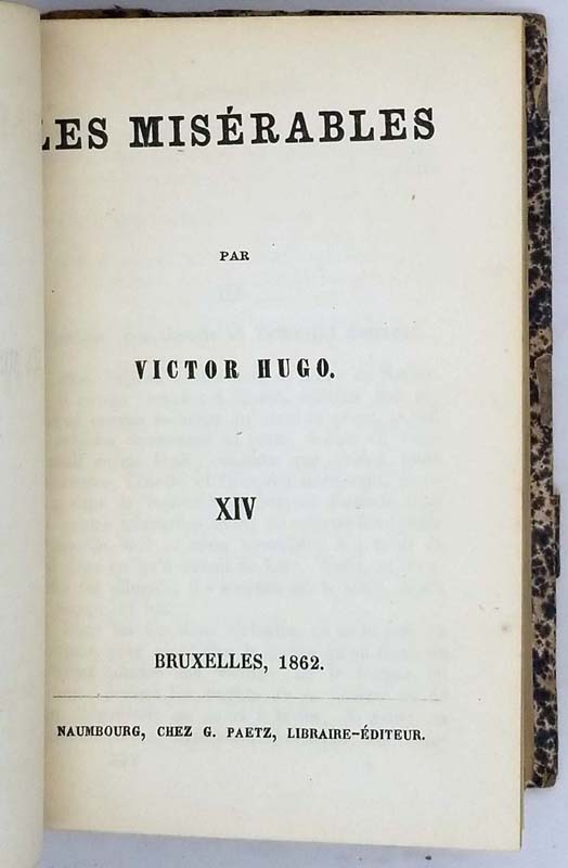 Les Miserables - Victor Hugo 1862 | 1st Edition