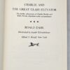 Charlie and the Great Glass Elevator - Roald Dahl 1972 | 1st Edition