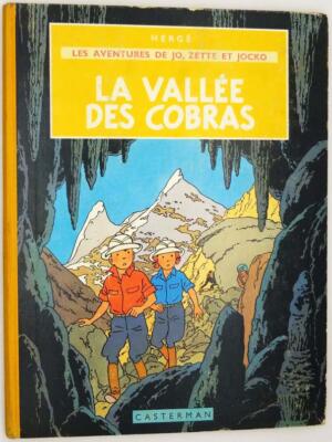 Jo, Zette et Jocko | La Vallée des Cobras - Hergé | 1st edition
