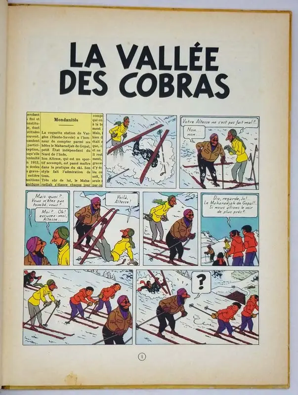 Jo, Zette et Jocko | La Vallée des Cobras - Hergé | 1st edition Jo, Zette et Jocko | La Vallée des Cobras - Hergé | 1st edition