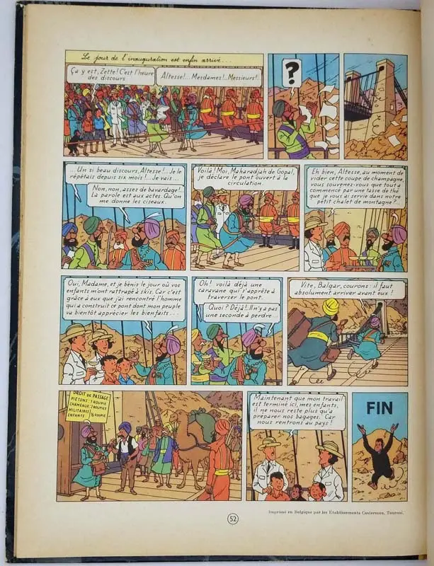 Jo, Zette et Jocko | La Vallée des Cobras - Hergé | 1st edition Jo, Zette et Jocko | La Vallée des Cobras - Hergé | 1st edition
