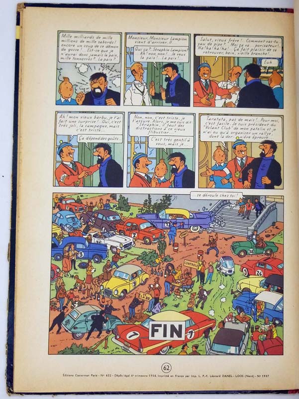 Tintin - Coke en Stock - Hergé 1958 | 1st Edition | Rare First Edition ...