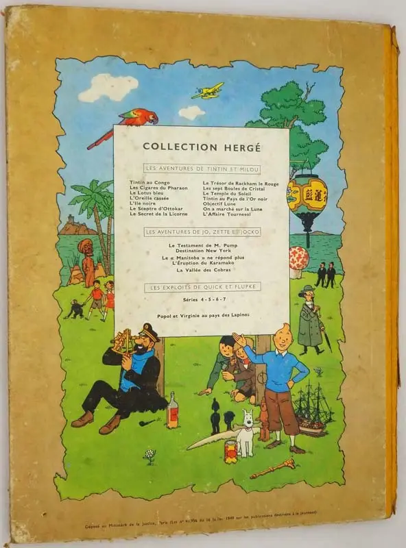 Tintin - Le Lotus Bleu - Hergé 1956 Tintin - Le Lotus Bleu - Hergé 1956