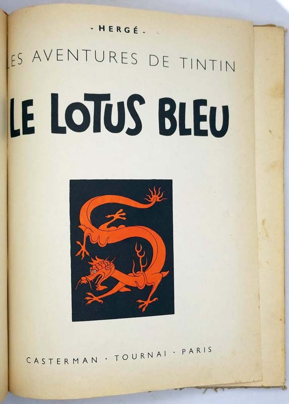 Tintin - Le Lotus Bleu - Hergé 1956