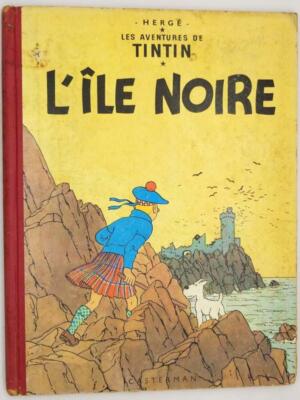 Tintin L'Île Noir - Hergé 1958