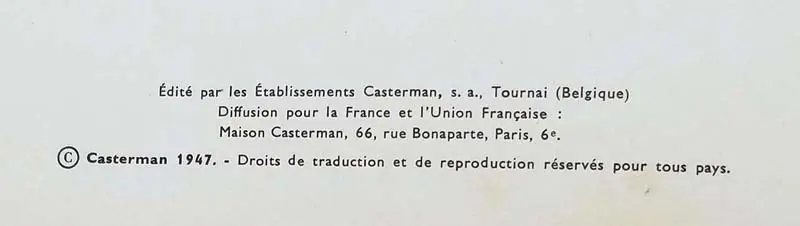 Tintin L'Île Noir - Hergé 1958