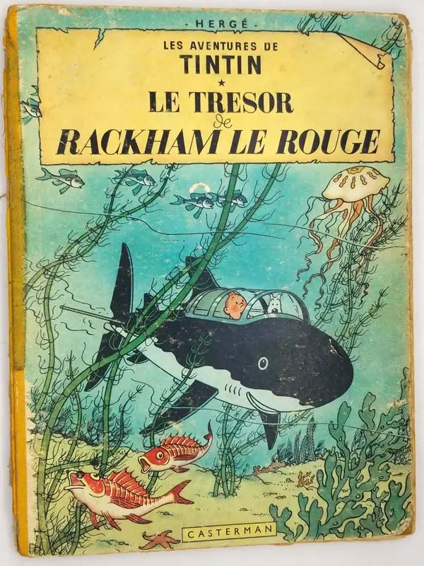 Tintin Le Tresor de Rackham le Rouge - Hergé 1947 Tintin Le Tresor de Rackham le Rouge - Hergé 1947