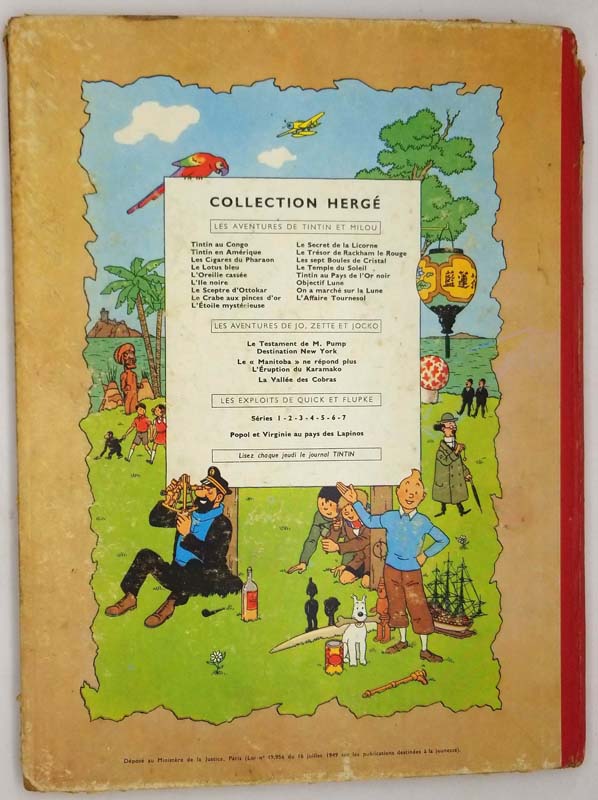 Tintin Le Sceptre d'Ottokar - Hergé 1947