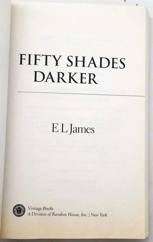 Fifty Shades Darker - E. L. James 2012 | 1st Edition