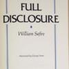 Full Disclosure - William Safire 1977 | 1st Edition