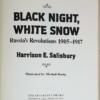 Black Night, White Snow - Harrison Evans Salisbury 1977 | 1st Edition