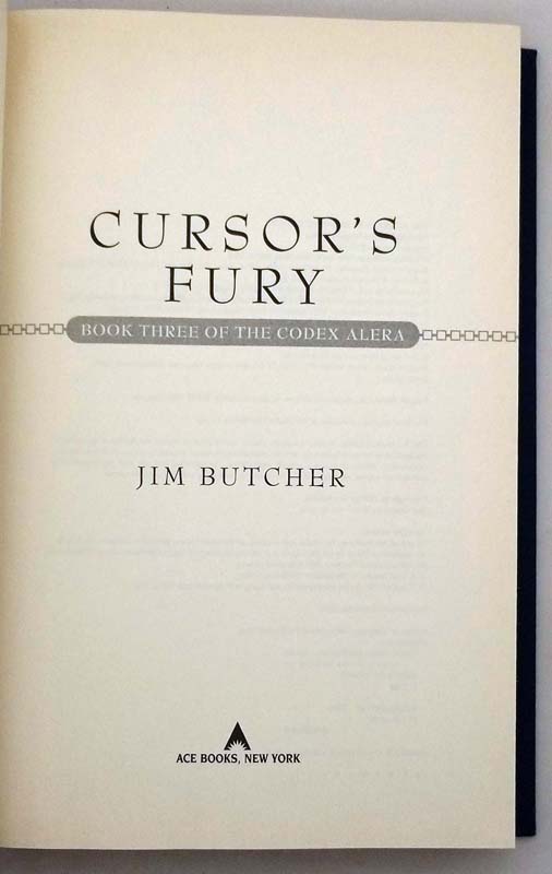 Cursor's Fury - Jim Butcher 2006 | 1st Edition